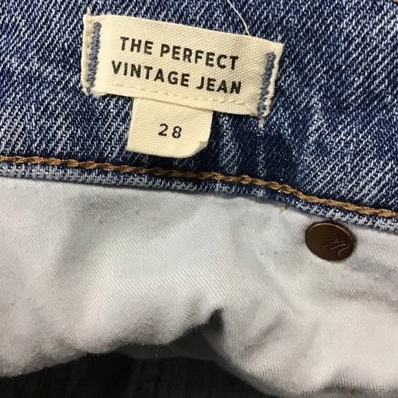 Madewell The Perfect Vintage Jean in Ainsworth Wash Size 28. - Picture 9 of 11